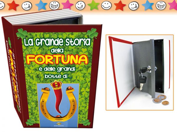 LIBRO CASSAFORTE IN METALLO FORTUNA