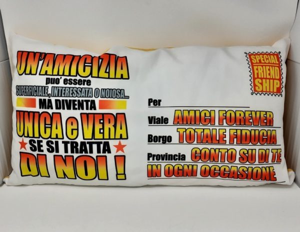 CUSCINO MAXI 80x40 UN'AMICIZIA