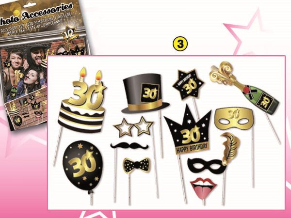 SET 12 ACCESSORI FOTO 30 ANNI