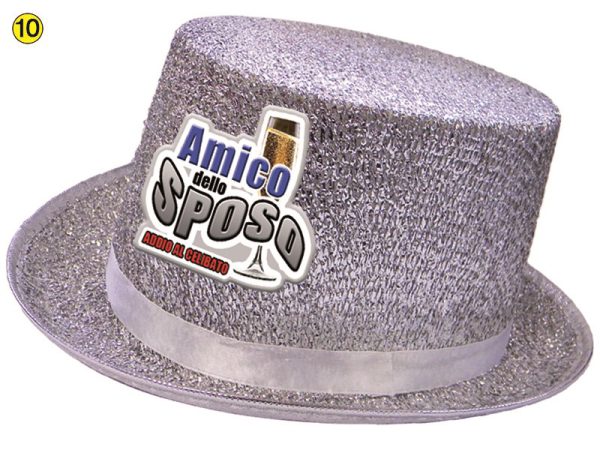 CILINDRO GLITTER "AMICO DELLO SPOSO". . . COLORI VARI SENZA POSSIBILITA' DI SCELTA