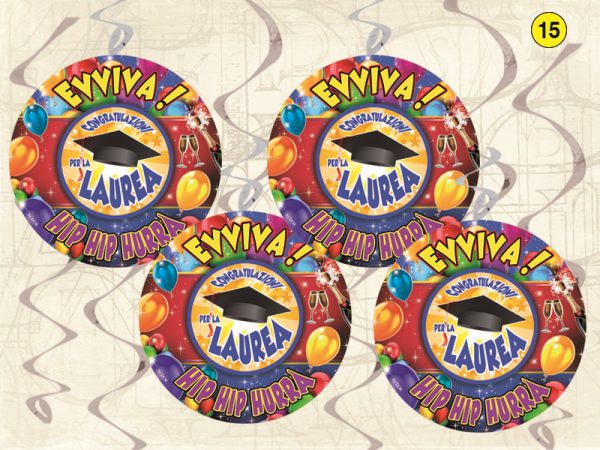 SET 30 FESTONI SWIRL "LAUREA". . . ORDINE MINIMO 2 SET