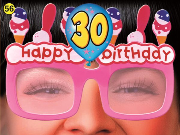 OCCHIALI HAPPY BIRTHDAY GELATI 30 ANNI