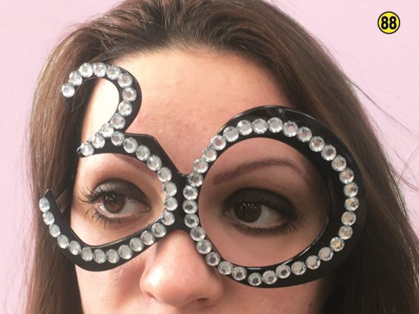 OCCHIALI COMPLEANNO STRASS 30 ANNI