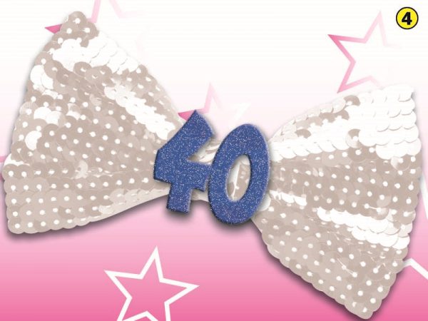 PAPILLON CON STRASS 6 COLORI 40 ANNI. . . (COLORI VARI SENZA POSSIBILITA' DI SCELTA)