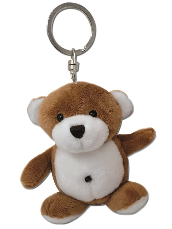 PORTACHIAVI PELUCHE ORSETTO H.9 cm. . . ORDINE MINIMO 6 PZ. (RIF.  ESPOSITORE COD.6394) - D.O.R. srl