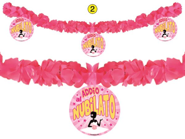 FESTONE "ALOHA" mt.2,10 NUBILATO. . . ORDINE MINIMO 2 PZ.