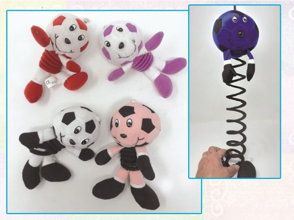 MASCOTTE IN PELUCHE CON VENTOSA cm 6x9. . . ORDINE MINIMO 4 PZ. ASSORTITI