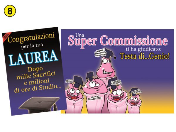 BIGLIETTO LAUREA SEXY. . . ORDINE MINIMO 6 PZ.