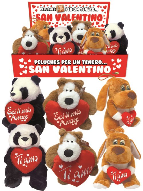 Peluche San Valentino con suono 573116 