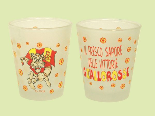 SET 4 BICCHIERINI GIALLO E ROSSO