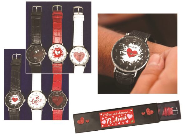 OROLOGIO HEART-LOVE. . . ORDINE MINIMO 6 PZ. ASSORTITI. . . (RIF. ESPOSITORE COD.7230)