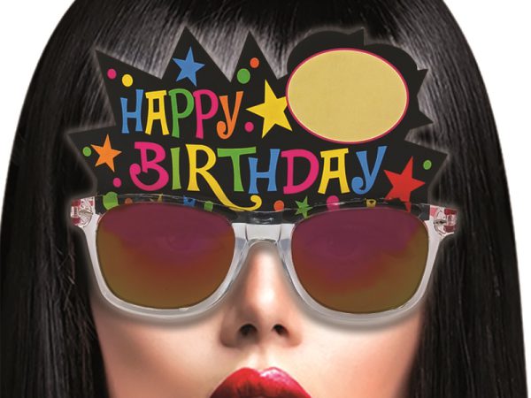 OCCHIALI A SPECCHIO HAPPY BIRTHDAY DA PERSONALIZZARE