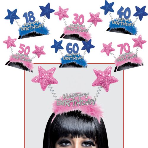 CERCHIETTO STELLINE GLITTER HAPPY BIRTHDAY - 8899
