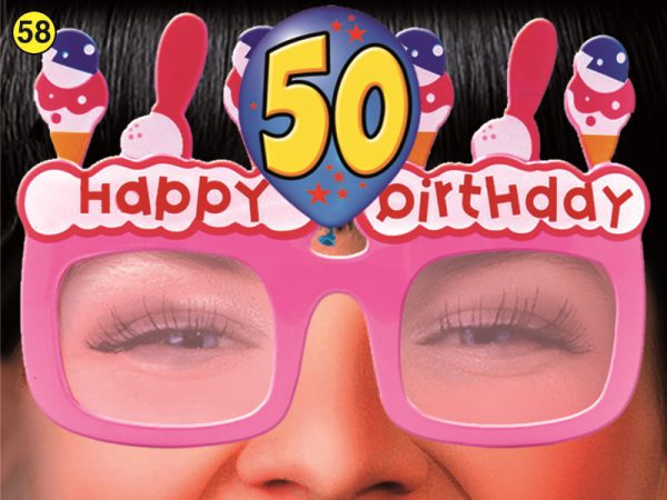 OCCHIALI HAPPY BIRTHDAY GELATI 50 ANNI