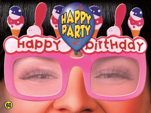OCCHIALI HAPPY BIRTHDAY GELATI HAPPY PARTY