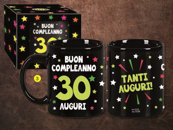 TAZZA FLUO 30 ANNI