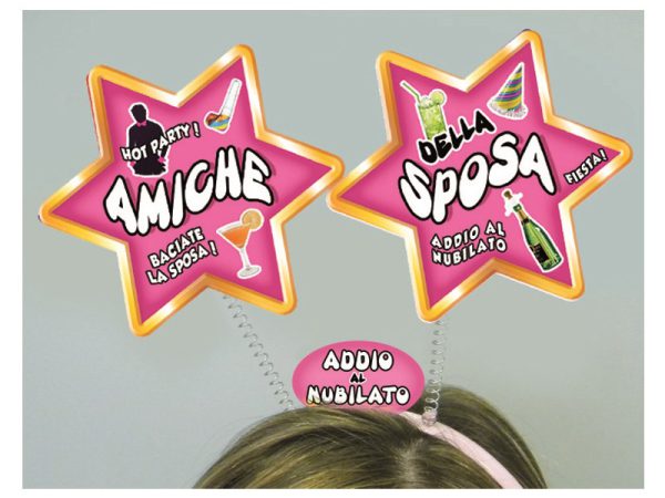 CERCHIETTO ANTENNE AMICHE DELLA SPOSA. . . ORDINE MINIMO 3 PZ.