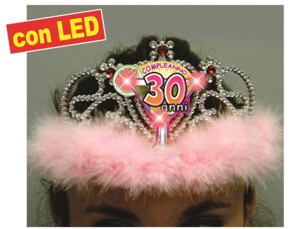 TIARA MARABU' CON LED 30 ANNI