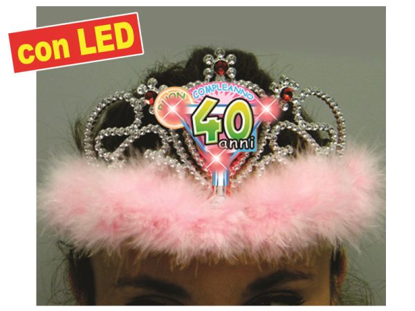 TIARA MARABU' CON LED 40 ANNI