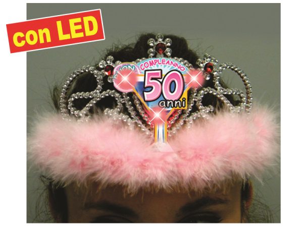 TIARA MARABU' CON LED 50 ANNI
