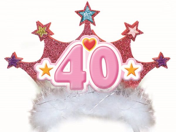 CERCHIETTO H.B. GLITTER 40 ANNI