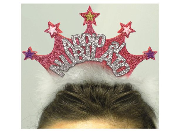 CERCHIETTO GLITTER "ADDIO AL NUBILATO". . . ORDINE MINIMO 3 PZ.