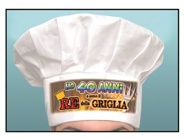 CAPPELLO CUOCO 40 ANNI