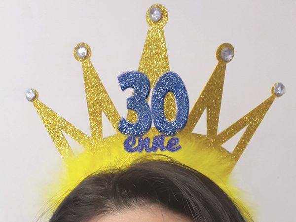 CERCHIETTO CORONA GOLD 30 ANNI