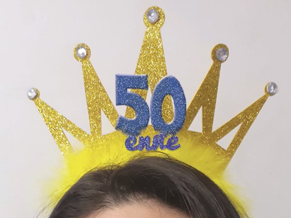 CERCHIETTO CORONA GOLD 50 ANNI