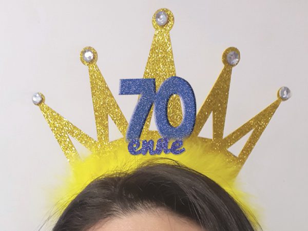 CERCHIETTO CORONA GOLD 70 ANNI