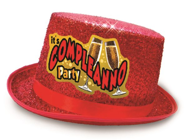 CILINDRO GLITTER "COMPLEANNO". . . COLORI VARI SENZA POSSIBILITA' DI SCELTA
