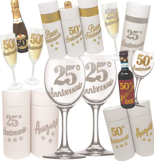 ANNIVERSARIO BRILLANTINATI SCATOLA BIANCA