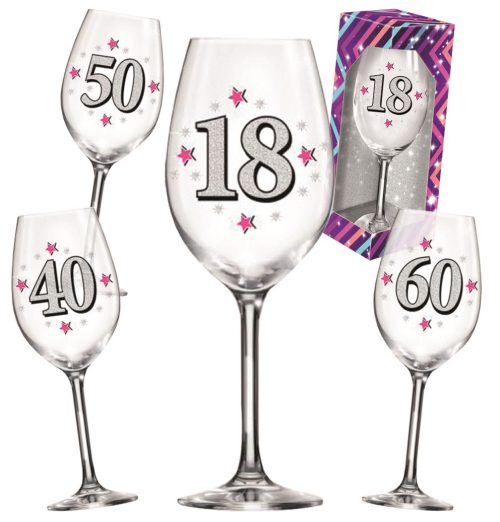 CALICE MAXI IN VETRO COMPLEANNO - 2035