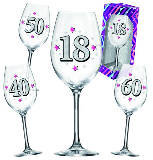 CALICE MAXI IN VETRO COMPLEANNO - 2035