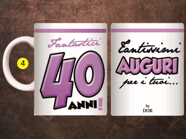 TAZZA 40 ANNI CON SCATOLA REGALO