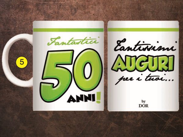 TAZZA 50 ANNI CON SCATOLA REGALO