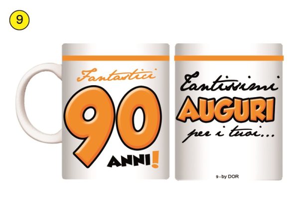 TAZZA 90 ANNI CON SCATOLA REGALO