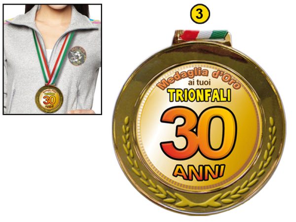 MEDAGLIA OLIMPICA 30 ANNI