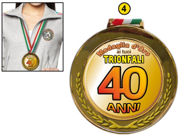 MEDAGLIA OLIMPICA 40 ANNI