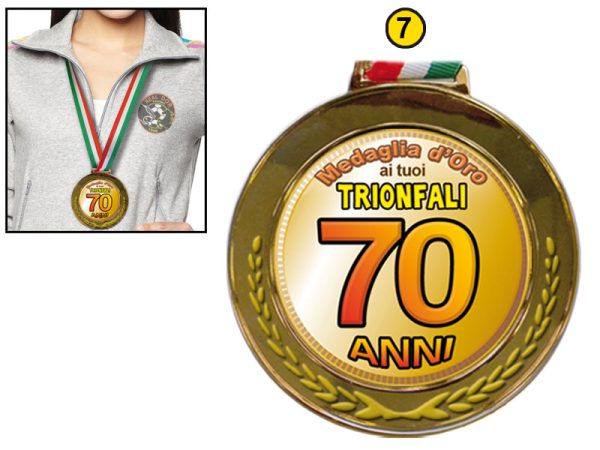 MEDAGLIA OLIMPICA 70 ANNI