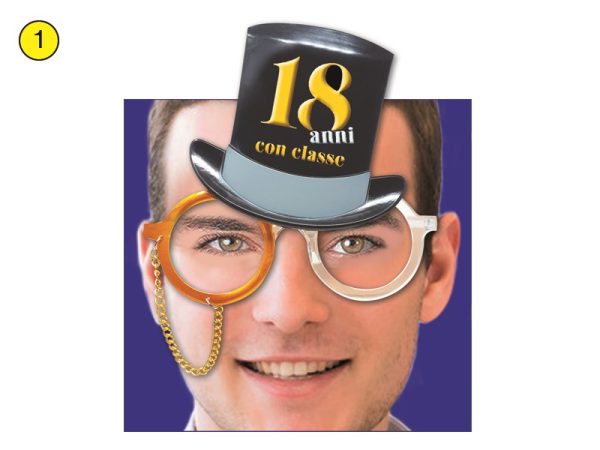 OCCHIALI CILINDRO 18 ANNI