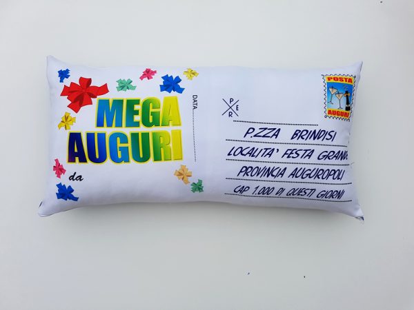CUSCINO MAXI 80x40 MEGA AUGURI