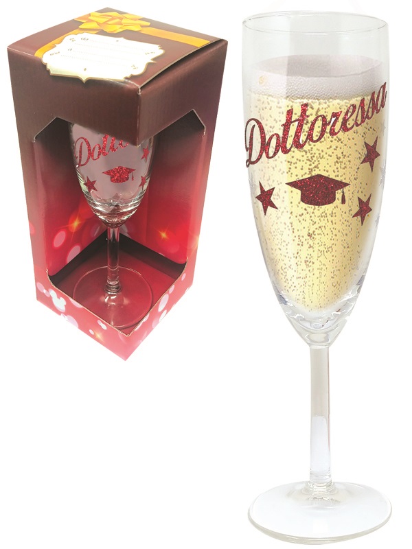 FLUTE BRILLANTINATO DOTTORESSA SCATOLA GIFT