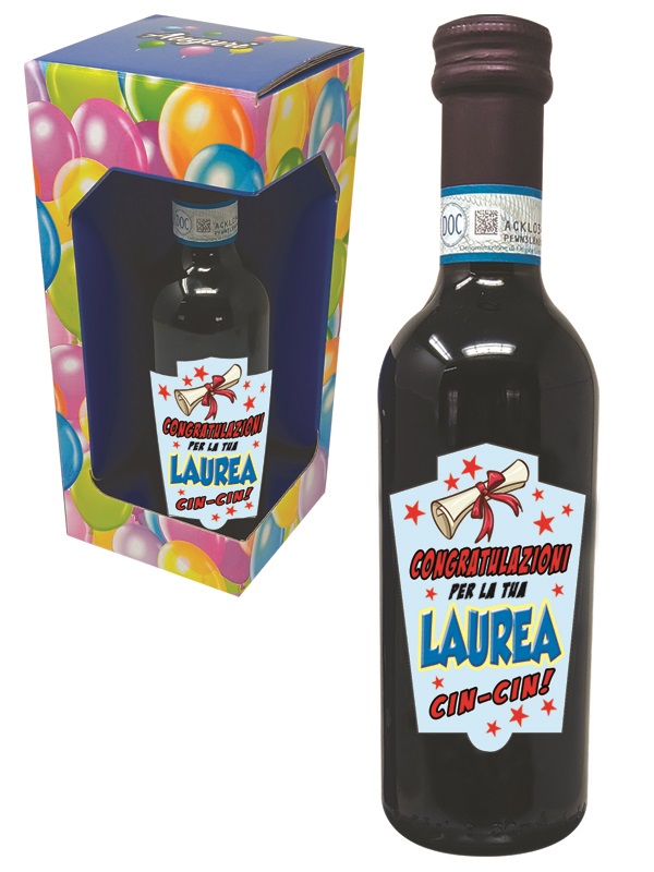 VINO DOC 25 cl LAUREA SCATOLA PARTY