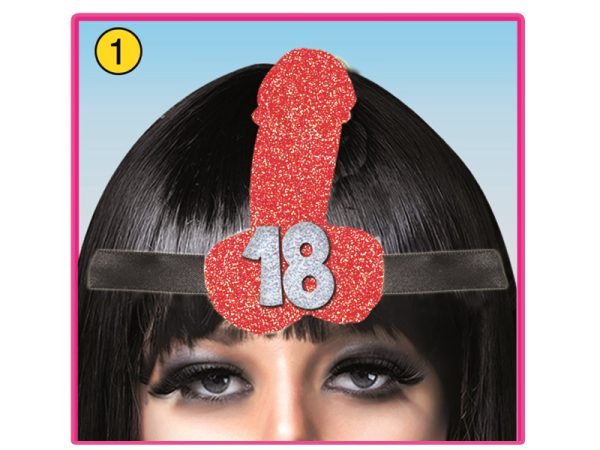 DIADEMA 18 ANNI. . . ORDINE MINIMO 2 PZ. IN COLORI ASSORTITI