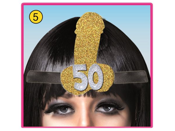DIADEMA 50 ANNI. . . ORDINE MINIMO 2 PZ. IN COLORI ASSORTITI