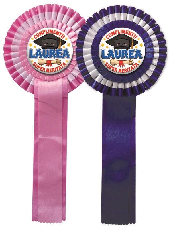 MAXI COCCARDA LAUREA. . . ORDINE MINIMO 2 PZ.