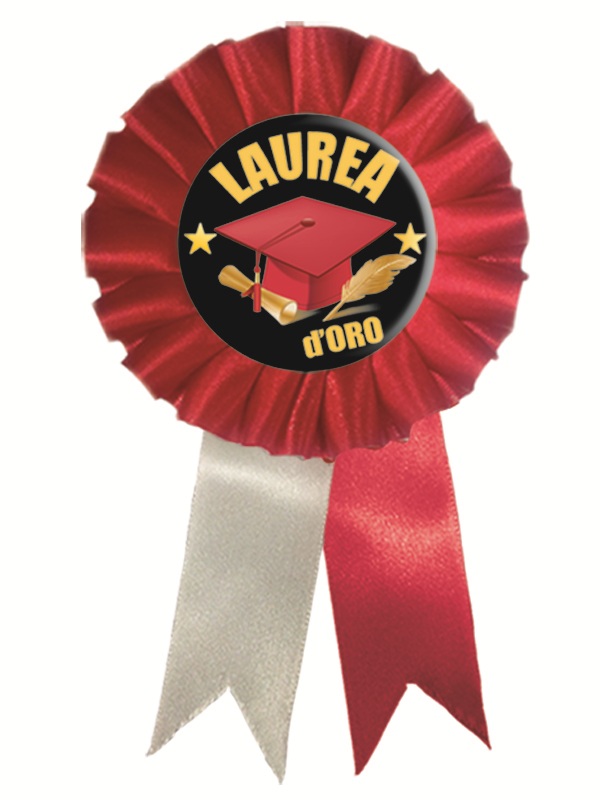 COCCARDINA LAUREA. . . ORDINE MINIMO 2 PZ.