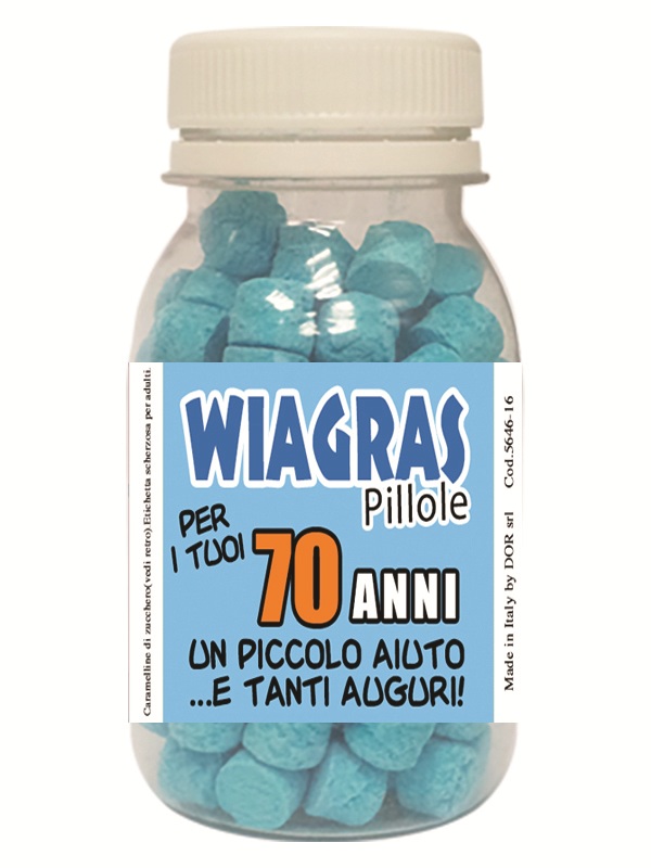 CARAMELLE "W" 80 GR. - 70 ANNI