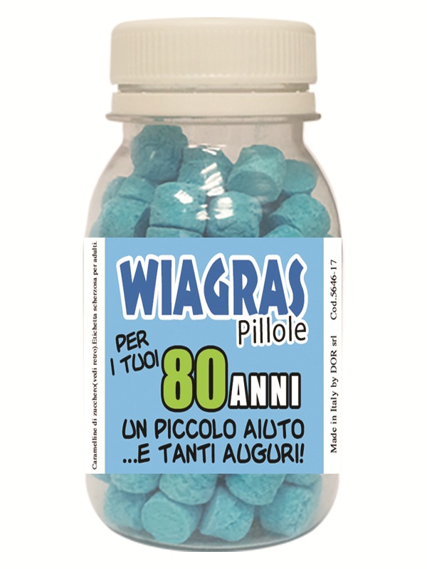 CARAMELLE "W" 80 GR. - 80 ANNI